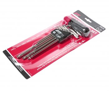 2 599 р. Набор ключей TORX T10Н-Т50H Г-образных с отверстием 9 предметов JTC JTC TOOLS CO., LTD jtc-3924  с доставкой в г. Майкоп. Увеличить фотографию 3