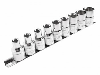 3 599 р. Набор головок торцевых 12 TORX Е10-Е24 9 предметов JTC JTC TOOLS CO., LTD jtc-h409e  с доставкой в г. Майкоп. Увеличить фотографию 1