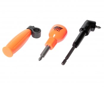 1 999 р. Отвертка с набором бит с угловым переходником 90град. JTC JTC TOOLS CO., LTD jtc-3701  с доставкой в г. Майкоп. Увеличить фотографию 1