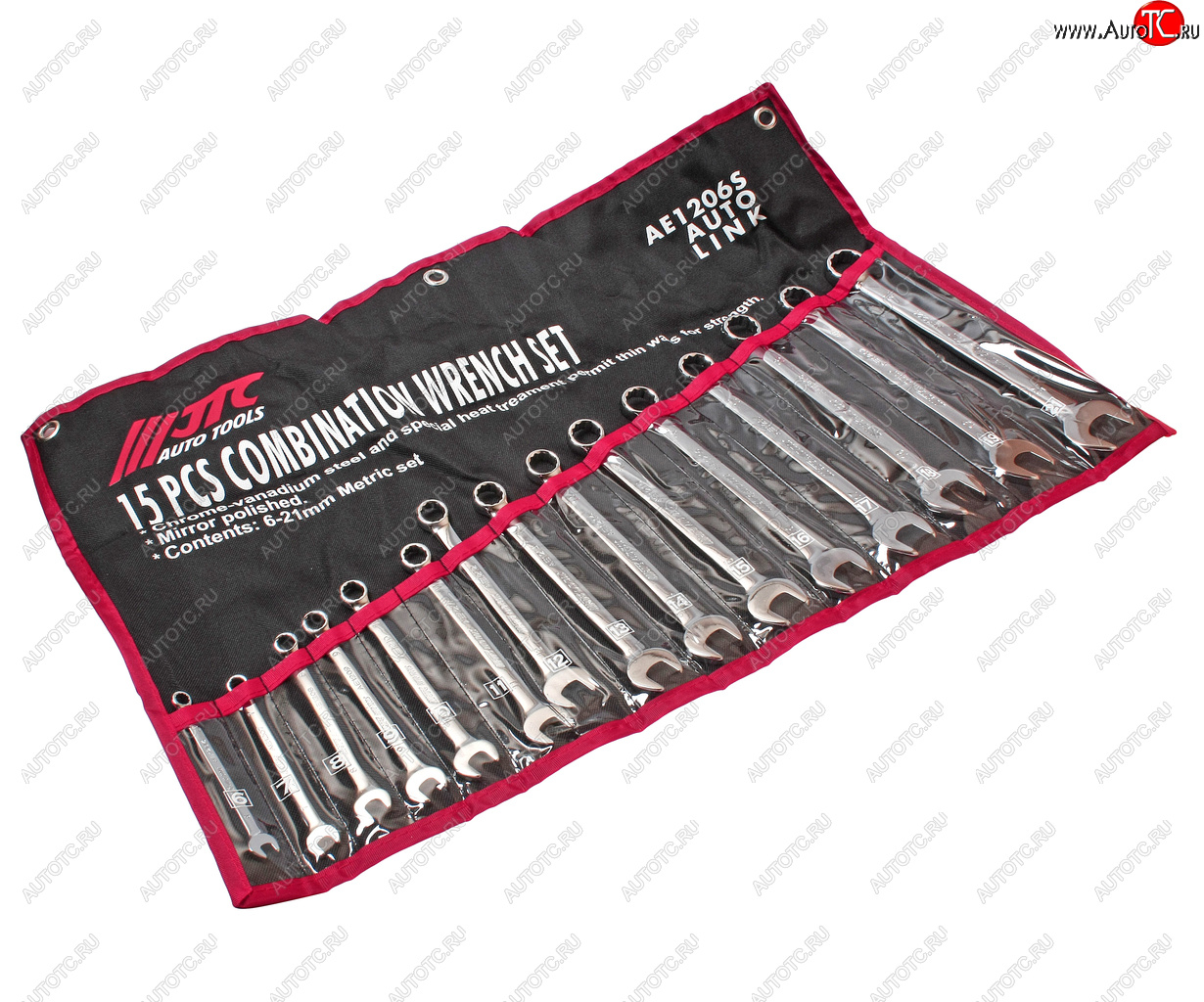 9 899 р. Набор ключей комбинированных 6-21мм 15 предметов в планшете JTC JTC TOOLS CO., LTD jtc-ae1206s  с доставкой в г. Майкоп