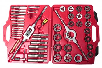 30 949 р. Набор метчиков и плашек 51 предмет в кейсе JTC JTC TOOLS CO., LTD jtc-5214  с доставкой в г. Майкоп. Увеличить фотографию 2