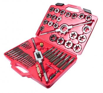 30 949 р. Набор метчиков и плашек 51 предмет в кейсе JTC JTC TOOLS CO., LTD jtc-5214  с доставкой в г. Майкоп. Увеличить фотографию 1