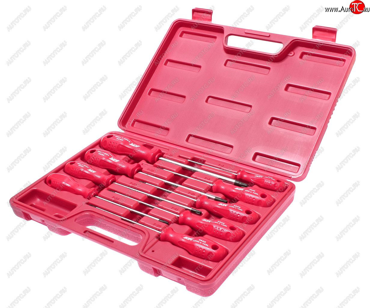 4 299 р. Набор отверток TORX T8Нх100мм-Т40Hх150мм 9 предметов JTC JTC TOOLS CO., LTD jtc-3925  с доставкой в г. Майкоп