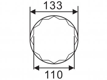 21 549 р. Головка ступичная SW36х110мм 12-ти гранная (IVECO) L=118мм JTC JTC TOOLS CO., LTD jtc-5250  с доставкой в г. Майкоп. Увеличить фотографию 3