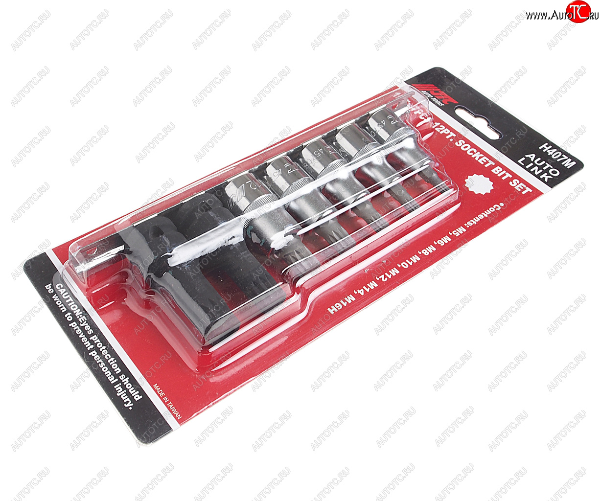 4 599 р. Набор бит-головок 12 SPLINE M5-14, М16Н 7 предметов JTC JTC TOOLS CO., LTD jtc-h407m  с доставкой в г. Майкоп