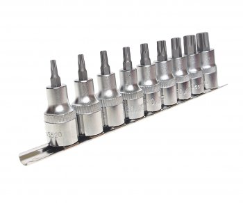 5 349 р. Набор бит-головок 12 TORX T20-T60 9 предметов JTC JTC TOOLS CO., LTD jtc-h409t  с доставкой в г. Майкоп. Увеличить фотографию 1