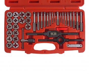 10 849 р. Набор метчиков и плашек 40 предметов в кейсе JTC JTC TOOLS CO., LTD jtc-3432a  с доставкой в г. Майкоп. Увеличить фотографию 2