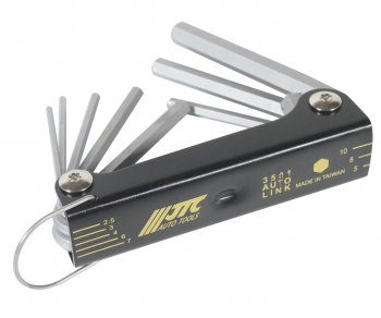 999 р. Набор ключей шестигранных 2.5-10мм раскладной 8 предметов JTC JTC TOOLS CO., LTD jtc-3501  с доставкой в г. Майкоп. Увеличить фотографию 2