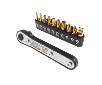 1 299 р. Набор бит 14 SL6, PH1-2, TORX, Т10Н-Т40Н с ключом трещоткой 11 предметов JTC JTC TOOLS CO., LTD jtc-u11mc  с доставкой в г. Майкоп. Увеличить фотографию 1