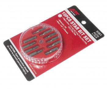 559 р. Набор бит 14 TORX Т7-Т40 10 предметов в боксе JTC JTC TOOLS CO., LTD jtc-5361  с доставкой в г. Майкоп. Увеличить фотографию 2