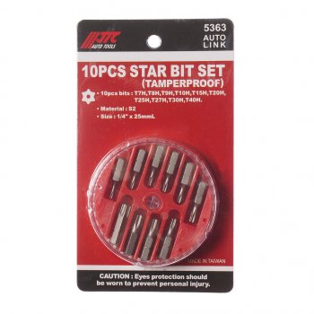 699 р. Набор бит 14 TORX T7H-T40H с отверстием 10 предметов в кейсе JTC JTC TOOLS CO., LTD jtc-5363  с доставкой в г. Майкоп. Увеличить фотографию 1