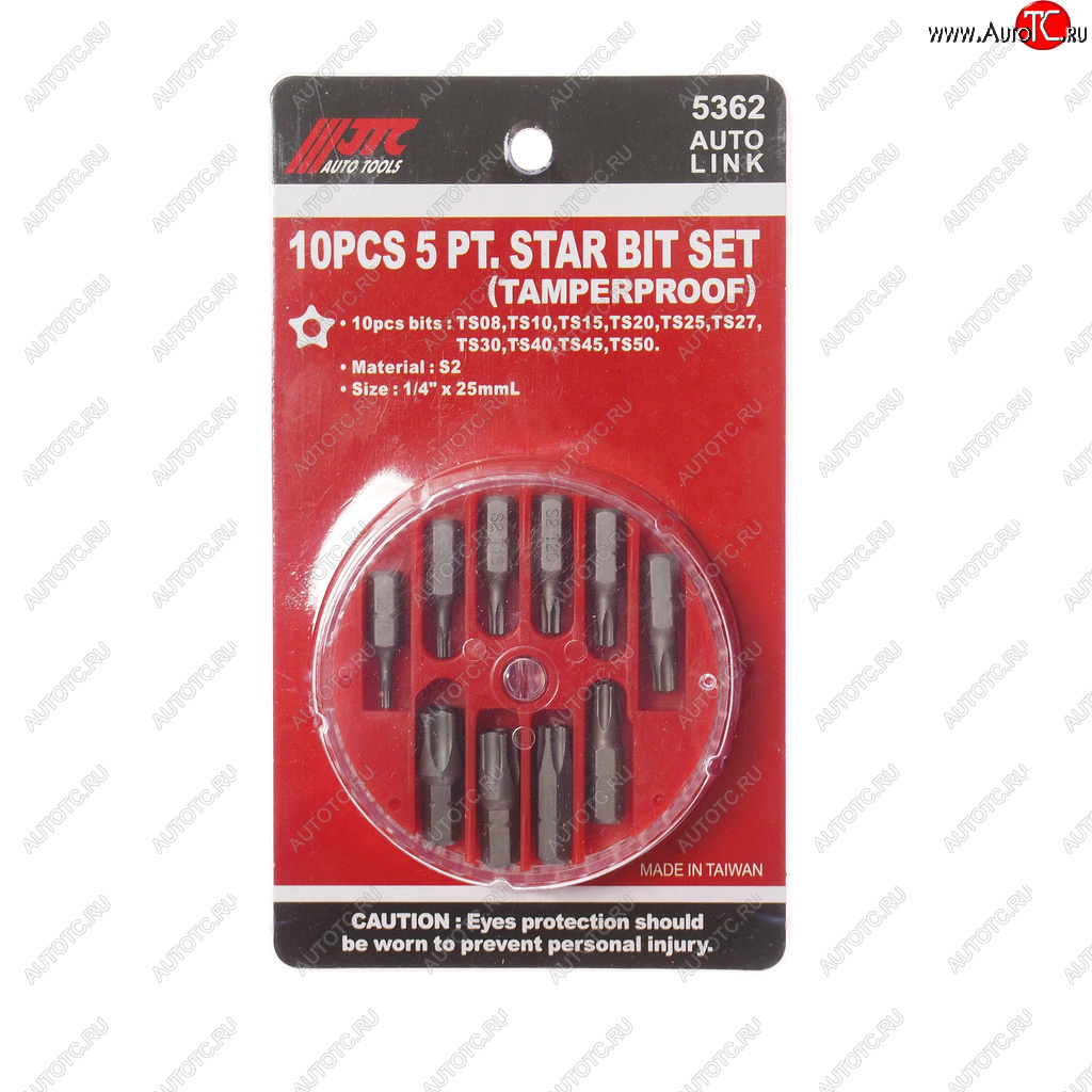 849 р. Набор бит 14 TORX ТS08-TS50 10 предметов в боксе JTC JTC TOOLS CO., LTD jtc-5362  с доставкой в г. Майкоп