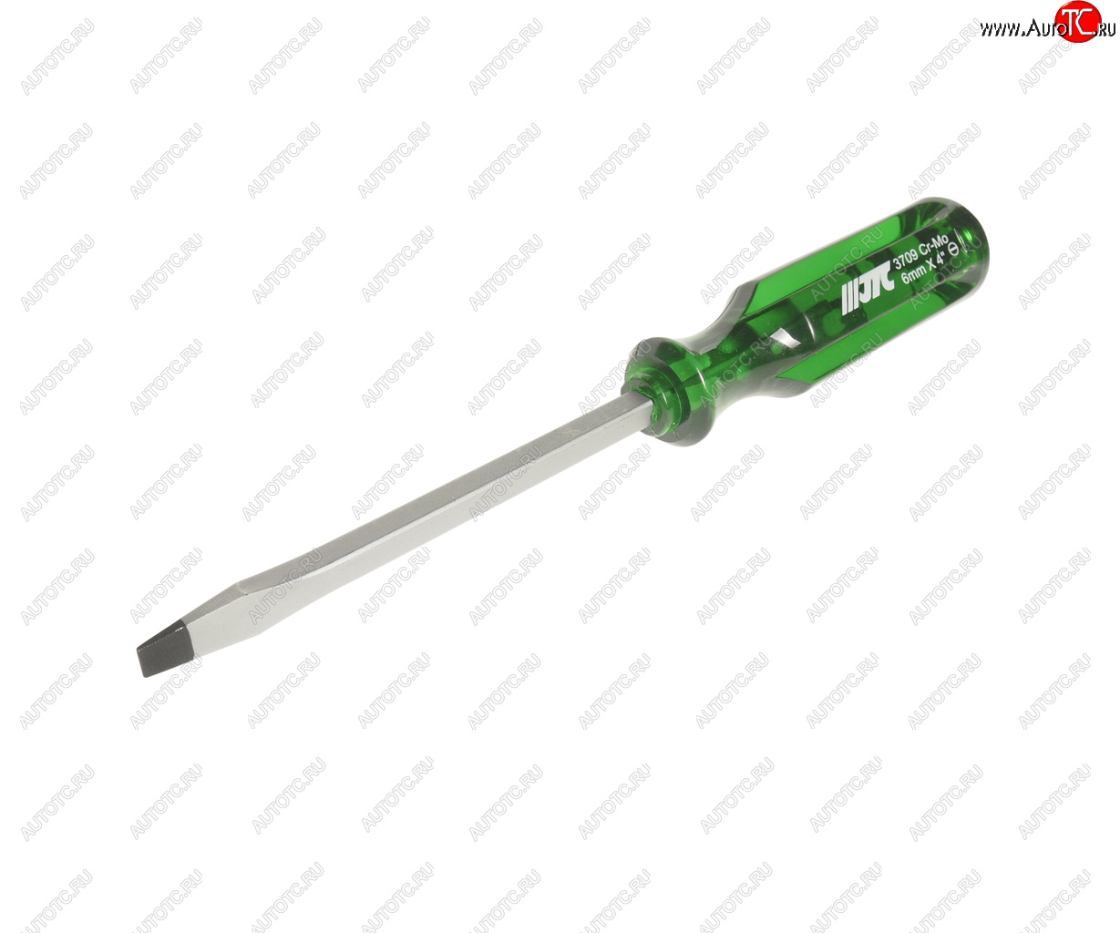 299 р. Отвертка шлицевая SL 6.0х100мм со сквозным стержнем (сталь Cr-Mo) JTC JTC TOOLS CO., LTD jtc-3709  с доставкой в г. Майкоп