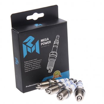1 499 р. Свеча зажигания VW AUDI SEAT SKODA (04-) (1.82.0 TSITFSI) (4шт.) MEGAPOWER MEGAPOWER 370-31-119  с доставкой в г. Майкоп. Увеличить фотографию 2