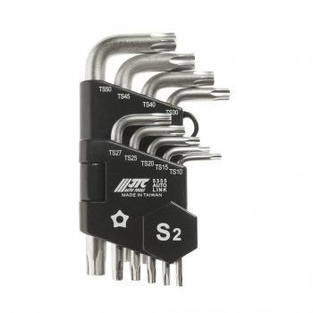 1 739 р. Набор ключей TORX ТS10-ТS50 пятилучевых Г-образных с отверстием 9 предметов JTC JTC TOOLS CO., LTD jtc-5355  с доставкой в г. Майкоп. Увеличить фотографию 1