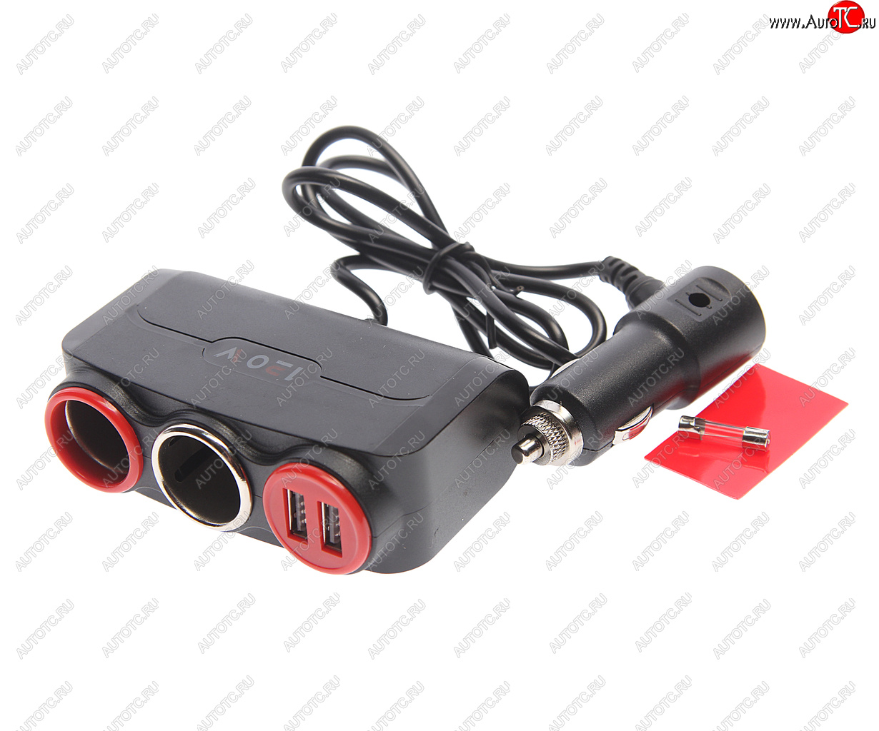 429 р. Разветвитель прикуривателя 2-х гнездовой 12V 2USB XUNNIU XUNNIU no.sk-803  с доставкой в г. Майкоп