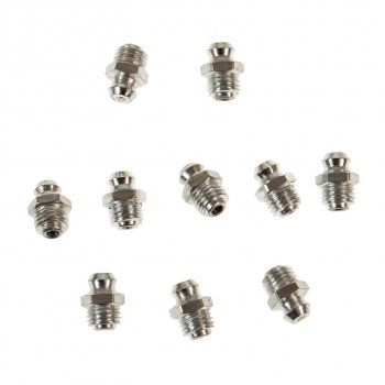 108 р. Пресс-масленка 8мм угловая 10шт. ROCKFORCE ROCKFORCE rf-gn-01-8mm  с доставкой в г. Майкоп. Увеличить фотографию 1