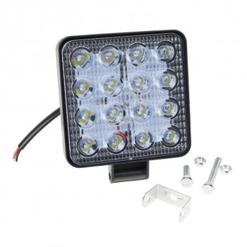 379 р. Фара рабочего света 105х105мм 10-30V 48LED MISTAR MISTAR mis-48w  с доставкой в г. Майкоп. Увеличить фотографию 2