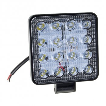 379 р. Фара рабочего света 105х105мм 10-30V 48LED MISTAR MISTAR mis-48w  с доставкой в г. Майкоп. Увеличить фотографию 1