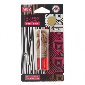99 р. Ароматизатор подвесной жидкостный (Lollipop серии) с деревянной крышкой Wooden Aroma FOUETTE FOUETTE wa-01 FOUETTE wa-01  с доставкой в г. Майкоп. Увеличить фотографию 1