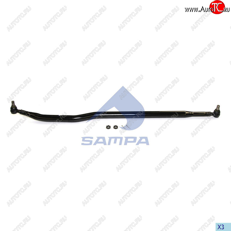 8 999 р. Тяга рулевая MAN продольная L=1800мм SAMPA SAMPA 097.656-01  с доставкой в г. Майкоп
