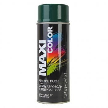 459 р. Краска зеленая темная аэрозоль 400мл MAXI COLOR MAXI COLOR 6005mx  с доставкой в г. Майкоп. Увеличить фотографию 1