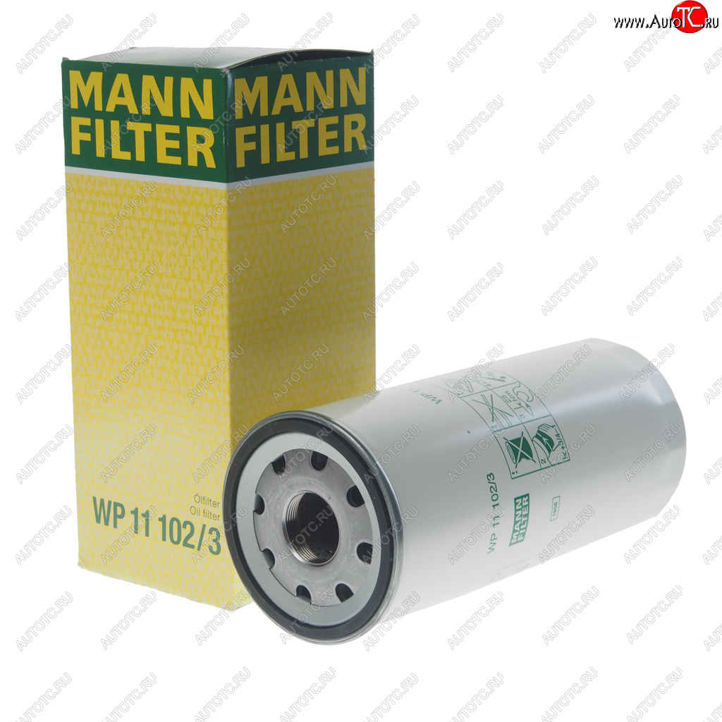 1 779 р. Фильтр масляный VOLVO 6FL,7FL,10FL,12F,12FH,12FL,16FL By-pass MANN MANN wp111023  с доставкой в г. Майкоп