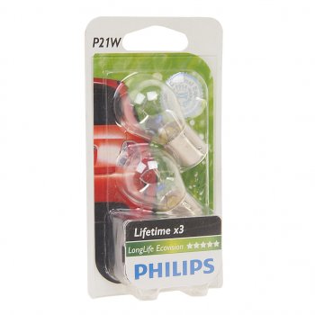 284 р. Лампа 12V P21W BA15s блистер (2шт.) Long Life Eco Vision PHILIPS PHILIPS 12498llecob2  с доставкой в г. Майкоп. Увеличить фотографию 1