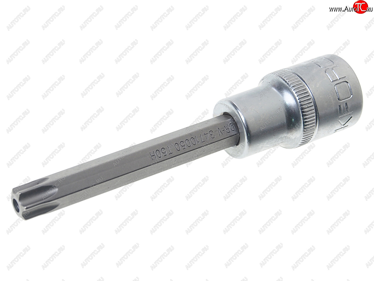 213 р. Бита-головка 12 TORX T50х100мм с отверстием ROCKFORCE ROCKFORCE rf-34710050  с доставкой в г. Майкоп
