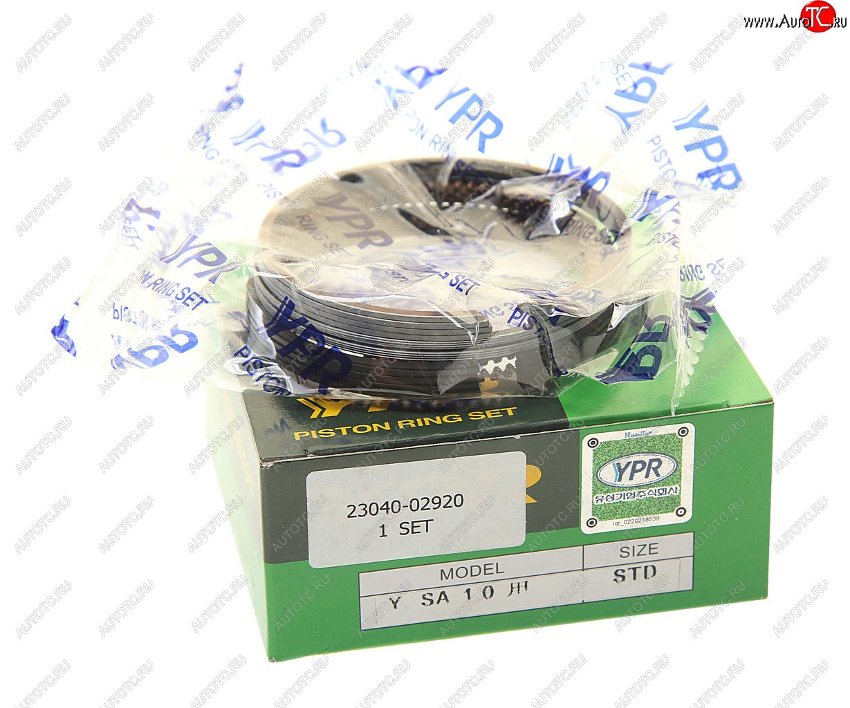 3 399 р. Кольца поршневые KIA Picanto (10-) d+0.00 комплект YPR YPR 23040-02920  с доставкой в г. Майкоп