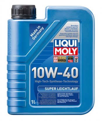 1 539 р. Масло моторное SUPER LEICHTLAUF 10W40 псинт.1л LIQUI MOLY LIQUI MOLY 9503  с доставкой в г. Майкоп. Увеличить фотографию 1