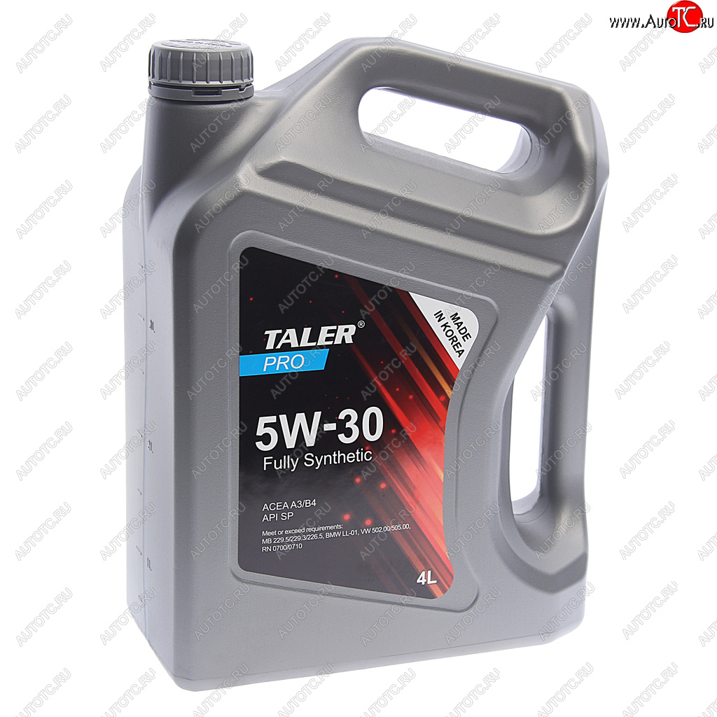 4 399 р. Масло моторное PRO A3B4 5W30 синт.4л TALER TALER 700420  с доставкой в г. Майкоп