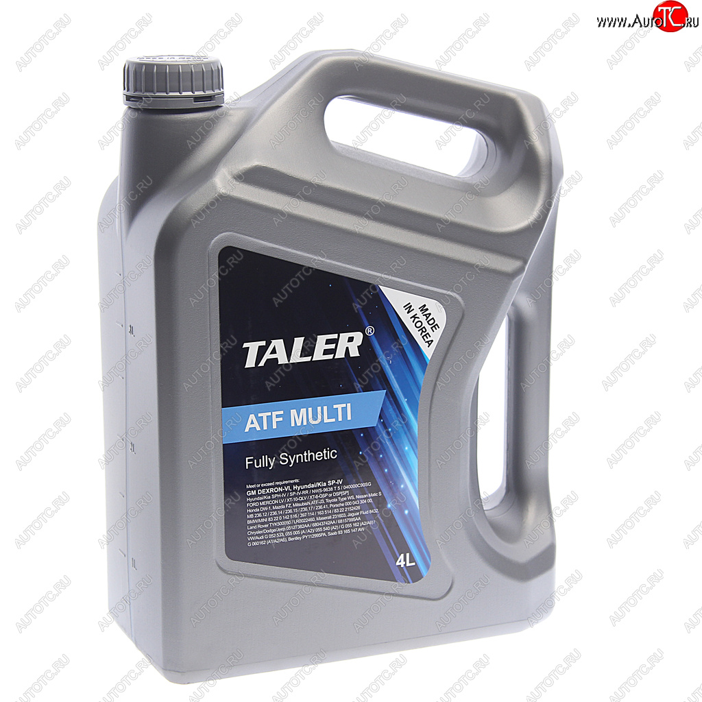 3 399 р. Масло трансмиссионное ATF MULTI синт.4л TALER TALER 500417  с доставкой в г. Майкоп