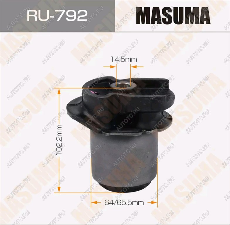 2 699 р. Сайлентблок TOYOTA Alphard балки задней MASUMA MASUMA ru792  с доставкой в г. Майкоп