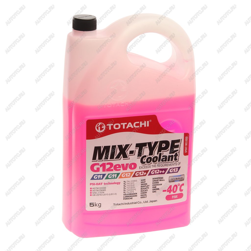 1 259 р. Антифриз розовый -40C 5кг G12evo MIX-TYPE COOLANT TOTACHI TOTACHI 46805  с доставкой в г. Майкоп