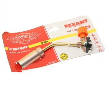 369 р. Горелка газовая под цанговый баллон без пьезоподжига GT-16 REXANT REXANT 12-0016  с доставкой в г. Майкоп. Увеличить фотографию 1