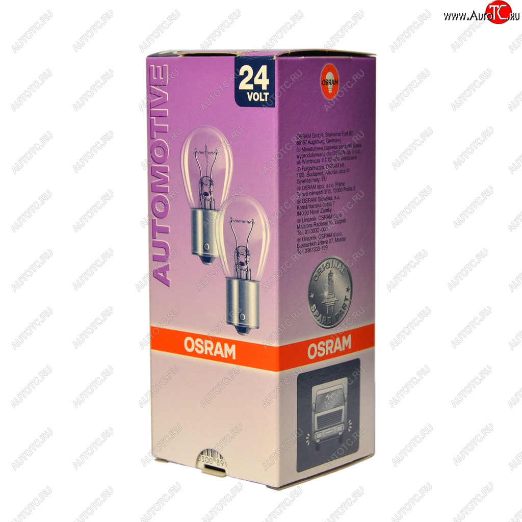 135 р. Лампа 24V P21W BA15s OSRAM OSRAM 7529  с доставкой в г. Майкоп