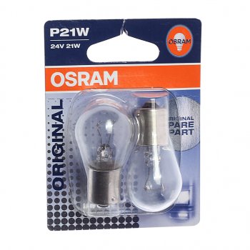 273 р. Лампа 24V P21W BA15s блистер (2шт.) OSRAM OSRAM 7511-02b  с доставкой в г. Майкоп. Увеличить фотографию 1