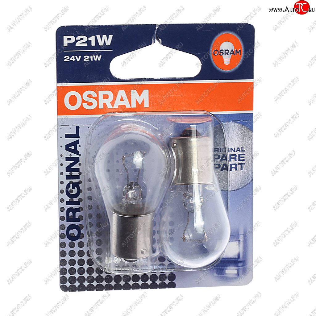 273 р. Лампа 24V P21W BA15s блистер (2шт.) OSRAM OSRAM 7511-02b  с доставкой в г. Майкоп