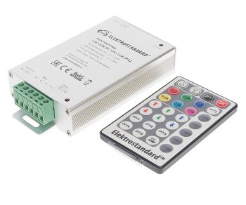 1 069 р. Контроллер управления RGB светодиодной лентой с пультом RC-DC12V-12A ELEKTROSTANDARD 62025  с доставкой в г. Майкоп. Увеличить фотографию 1
