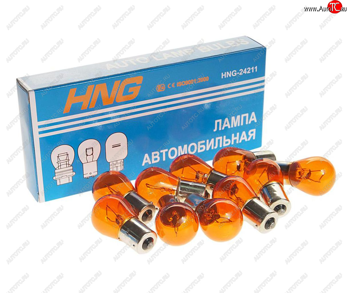 31 р. Лампа 24V PY21W BA15s желтая Amber HNG HNG 24211  с доставкой в г. Майкоп