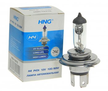 152 р. Лампа 12V H4 10090W P43t Long Life HNG HNG 12410  с доставкой в г. Майкоп. Увеличить фотографию 1