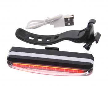 299 р. Фонарь велосипедный задний USB кабель с аккумулятором 500mAh 2 режима красный NO NAME bz-1487  с доставкой в г. Майкоп. Увеличить фотографию 1