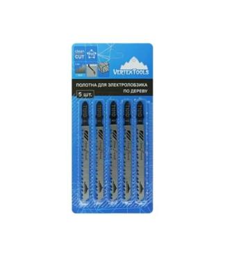 153 р. Пилка для лобзика набор 5шт. дерево 75мм VERTEXTOOLS VERTEXTOOLS t101d  с доставкой в г. Майкоп. Увеличить фотографию 1