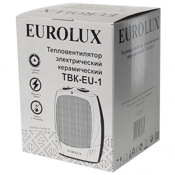 2 199 р. Тепловентилятор бытовой 1.80кВт (18кв.м) настольный белый EUROLUX EUROLUX 6726  с доставкой в г. Майкоп. Увеличить фотографию 5