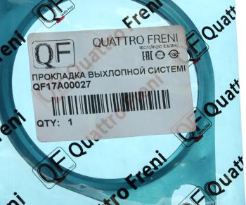 247 р. Прокладка HYUNDAI Accent (15-16) трубы приемной глушителя QUATTRO FRENI QUATTRO FRENI qf17a00027  с доставкой в г. Майкоп. Увеличить фотографию 3