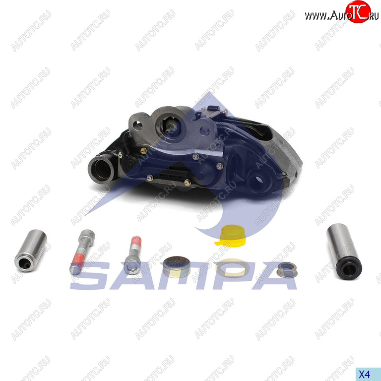 48 899 р. Суппорт SAF (SKRB9022K) правый 22.5 в сборе с колодками SAMPA SAMPA 091.048  с доставкой в г. Майкоп