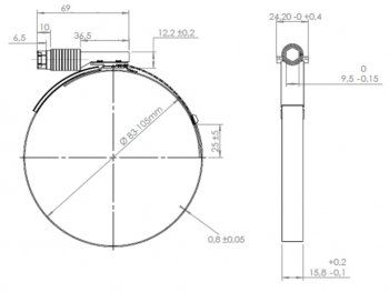 429 р. Хомут MAN патрубка интеркулера (d=83-105) (нерж.) DINEX DINEX 98874  с доставкой в г. Майкоп. Увеличить фотографию 4