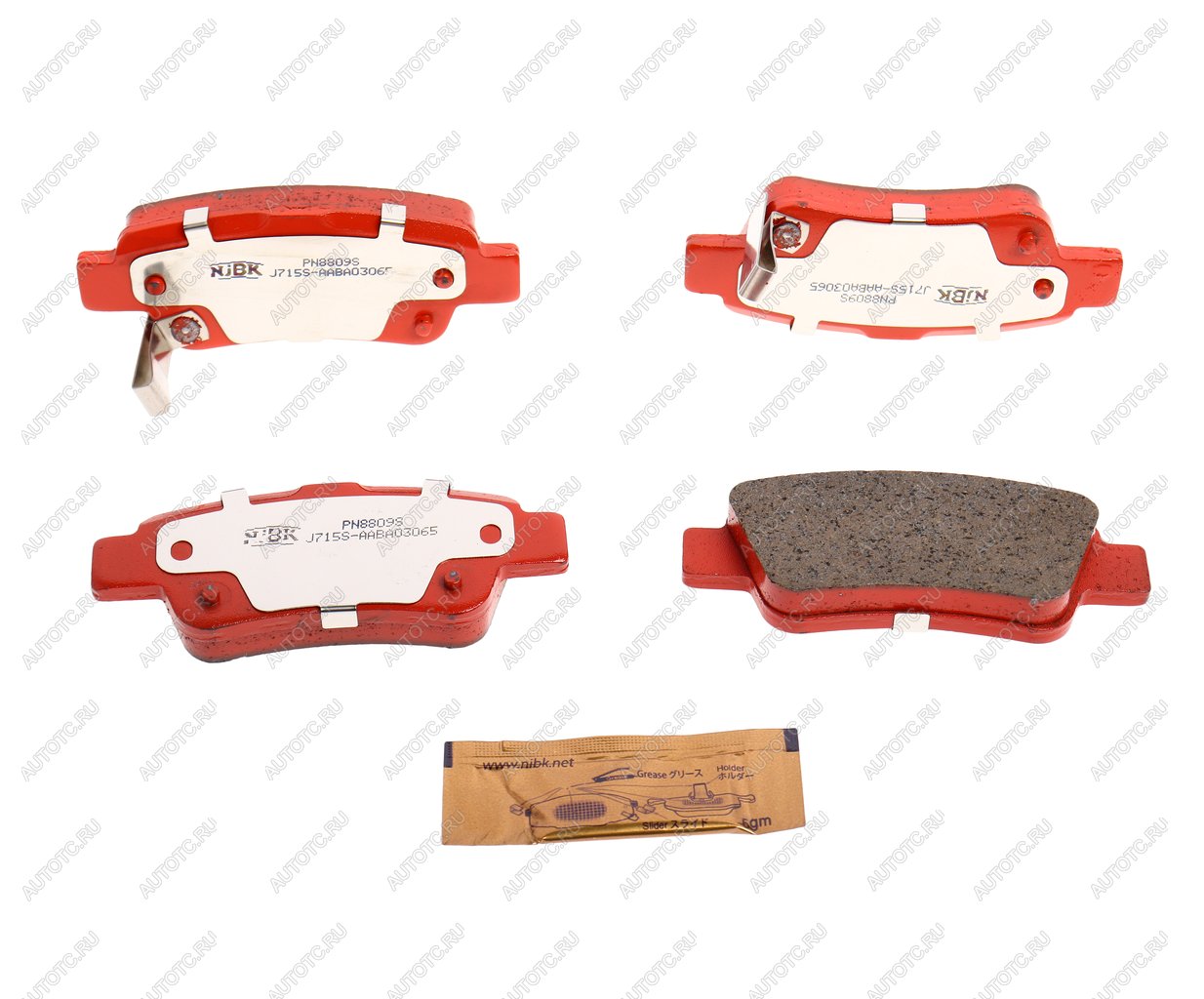 3 879 р. Колодки тормозные задние Sport (4шт.) NIBK Honda CR-V RE1,RE2,RE3,RE4,RE5,RE7 дорестайлинг (2007-2010)  с доставкой в г. Майкоп