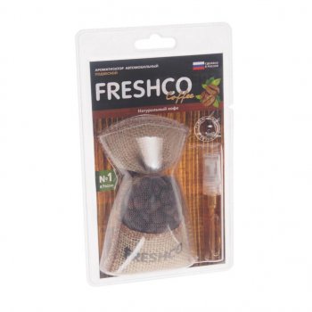 339 р. Ароматизатор подвесной гранулы (натуральный кофе) мешочек с кофе COFFEE FRESHCO FRESHCO cf-11  с доставкой в г. Майкоп. Увеличить фотографию 1